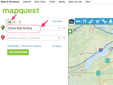 Mapquest Directionslets you create your own maps, including driving routes and photos. . Mapquest com directions
